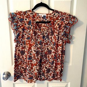 Love the Label Short Sleeve Flutter Blouse - Small
